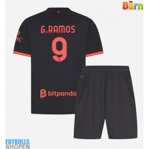 Billiga AC Milan Goncalo Ramos #9 Tredjeställ Barn 2026-27 Kortärmad (+ Korta byxor)